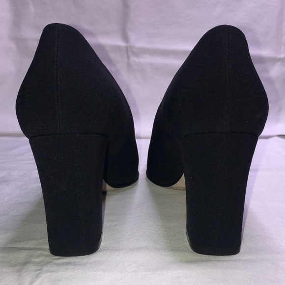 Sesto Meucci “Colette,” Black Fabric Heels/Pumps, W7.5 M, w/3.25” Heel - Picture 8 of 16